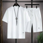 Men's Waffle Summer Casual Tracksuit Set