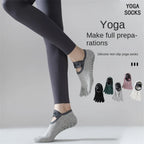 Women's five finger socks, anti slip yoga socks