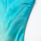 Gradient Long Dress Women Elegant One Shoulder Sleeveless Party Dress Female 2024 Summer Backless Tie-dye Lady Mermaid Robe