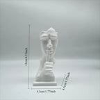 Sixiangjia Statue, Silence Is Golden Abstract Art Statue, 3D Printing Durable Plastic, Modern Plastic Home Sculpture, Simple Design High-Quality Ornaments, Home Office Desktop Decorations, Christmas Easter Halloween Creative Lootquake LLC