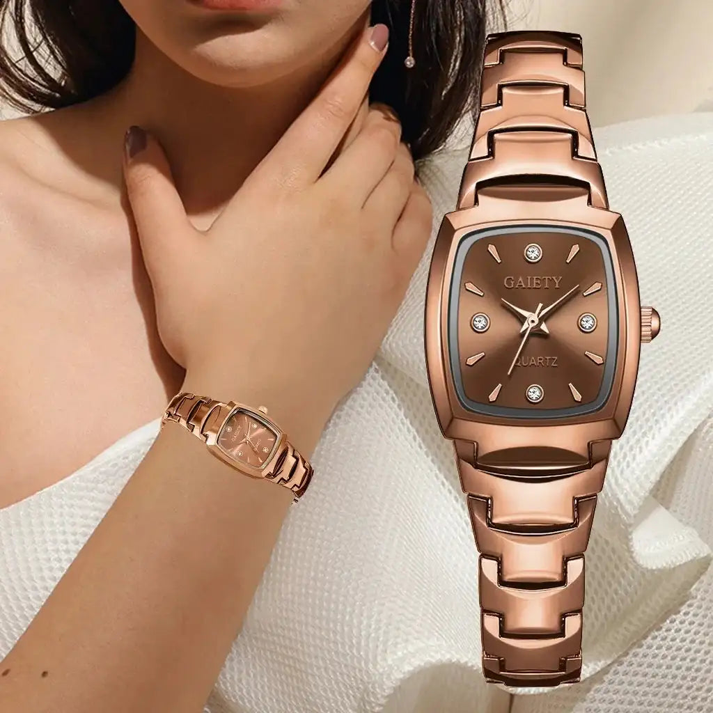2024 Ladies Fashion Casual Quartz Watch Women Business Stainless Steel Strap Watch Women's Watch Clock Leisure Reloj Mujer