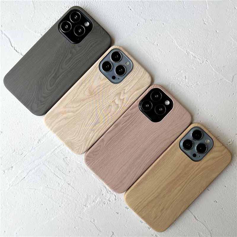 Retro Ultra Thin Wooden Texture Phone Cases For iPhone 14 13 12 11 Pro Max XS MAX XR XS X 7 8 Plus anti-skid Soft Cover Vintage Wooden Unique Classy & Fully Protective Phone Case Stevvex