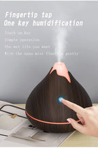 350ML USB aroma oil diffuser wood electric humidifier ultrasonic air humidifier mini aromatherapy LED light mist maker for home Lootquake LLC