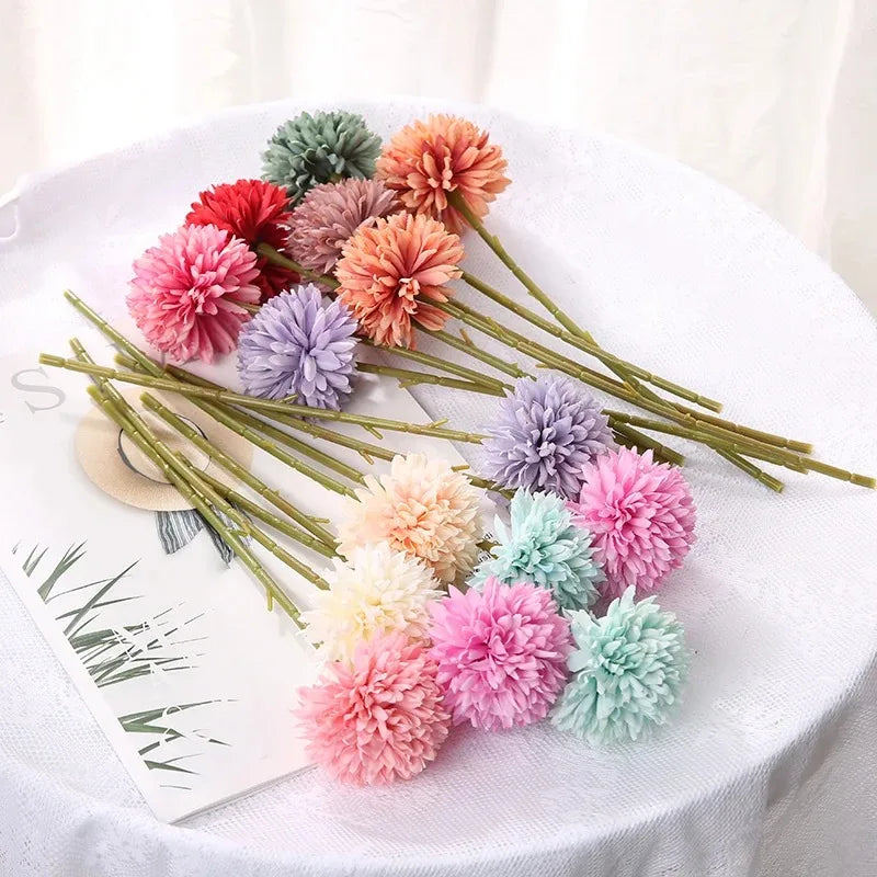 3/6Pc Hydrangea Artificial Flowers Bouquet Boho Home Bedroom Decor Wedding Decoration Craft Vases Flower Arrangement Accessories Lootquake LLC