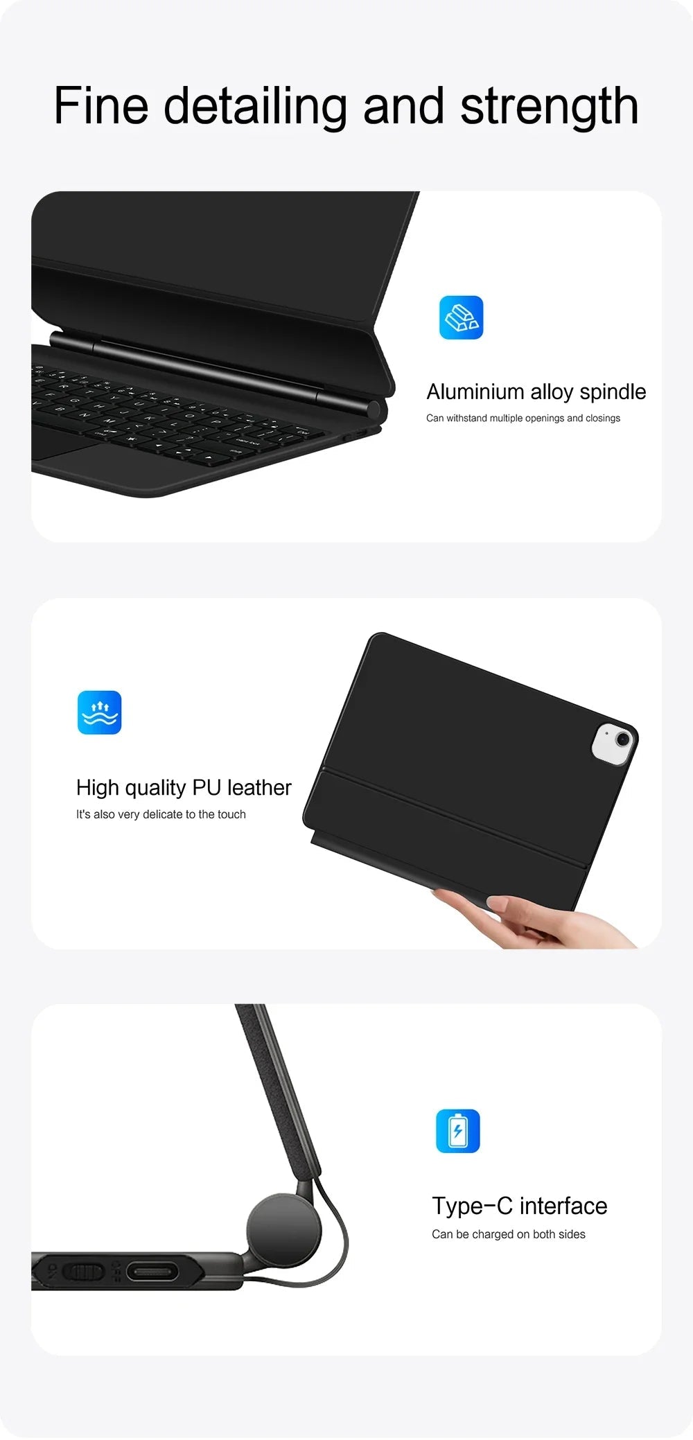 Magic Keyboard Case For iPad Pro 11 inch 12.9" M2 13 M4 Air 4th 5th ipad10 10th 10.9 Smart Cover Multi-touch Magnetic backlight Lootquake LLC