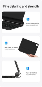 Magic Keyboard Case For iPad Pro 11 inch 12.9" M2 13 M4 Air 4th 5th ipad10 10th 10.9 Smart Cover Multi-touch Magnetic backlight Lootquake LLC