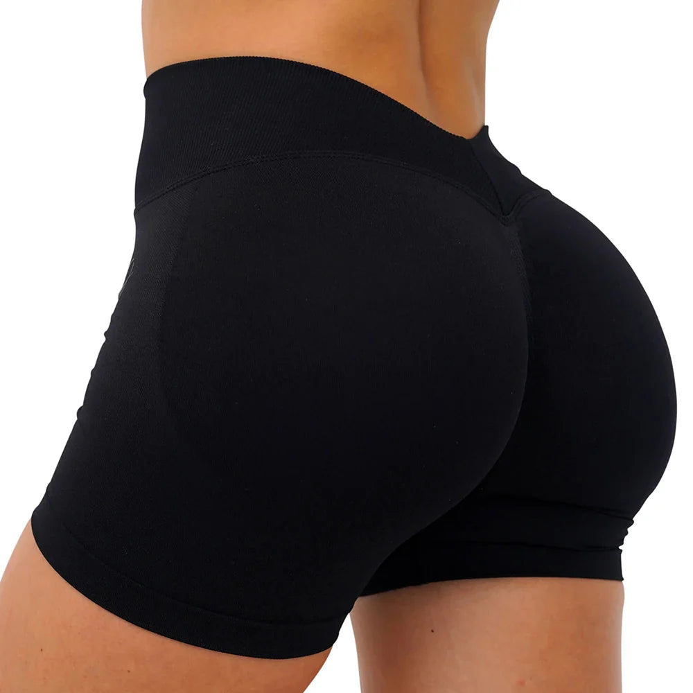 V-Back Scrunch Butt Shaping Shorts THRIXINE
