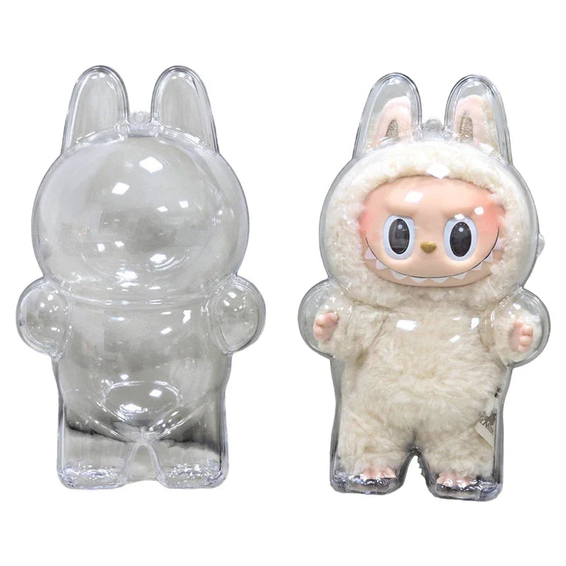 LABUBU Have A Seat Transparent Case Labubu Plastic Case Backpack Charms Lootquake LLC