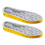 4D Cloud Technology PU Sole Sports Insoles For Shoes Soft Breathable Shock Absorption Cushion Running Orthopedic Care Insoles