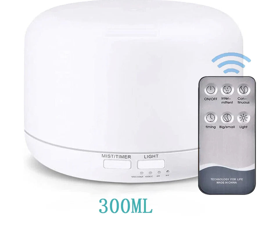 Aroma Diffuser, 300ml Aromatherapy Oil Diffuser with 7-Color Light, Timer-Adjustable Fog Mode Setting 300ML humidifier Lootquake LLC