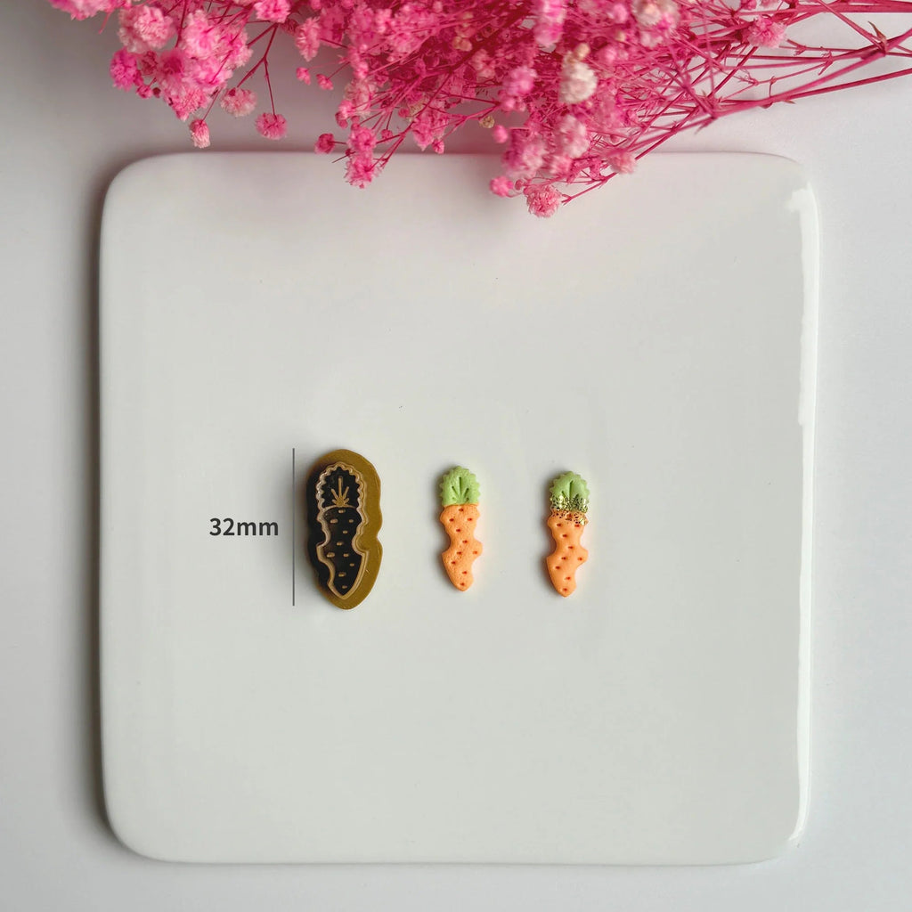 Easter Series Cute Cartoon Rabbit Carrot Shape Polymer Clay Cutters For DIY Earrings Jewelry Makings Embossing Cutting Die Lootquake LLC