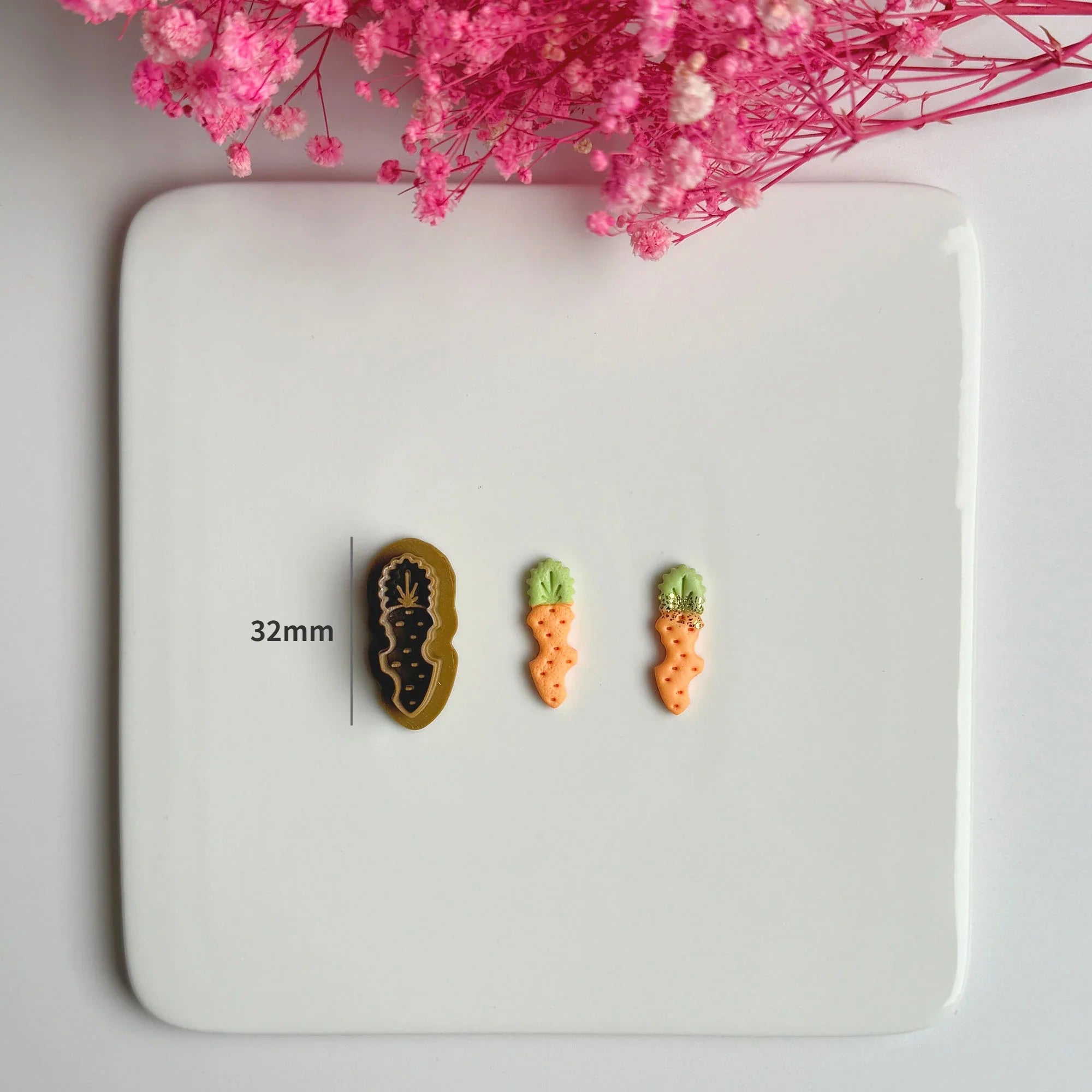 Easter Series Cute Cartoon Rabbit Carrot Shape Polymer Clay Cutters For DIY Earrings Jewelry Makings Embossing Cutting Die Lootquake LLC