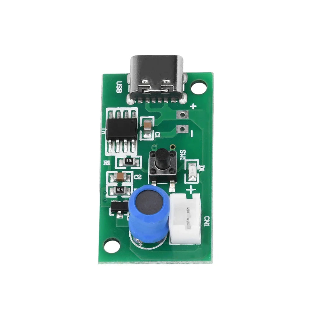 DC5V Type-C Ultrasonic Mist Maker Atomizer Transducer Atomizer Film Plate Accessories Single Spray Mini Humidifier Lootquake LLC