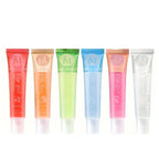 6pcs Fruit Moisturizing Lip Gloss Oil,Transparent Lipstick,Ve, Rosehip,Argan,Peppermintaloe,Coconut Flavor Lip Gel,Long Lasting Lootquake LLC