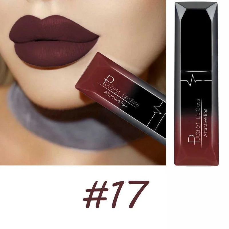 Best Lip Makeup 17 Color Sexy Matte Long Lasting Lipgloss Liquid Lipstick Lip Cream Lootquake LLC