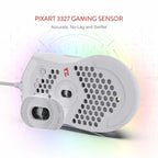 Redragon M808 Storm Lightweight RGB LED USB Gaming Mouse 12,400 DPI Optical Sensor 7 Programmable Buttons Precise Regist Lootquake LLC