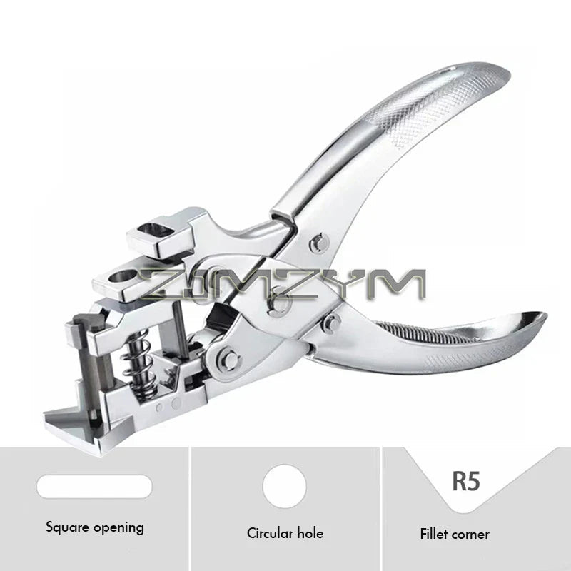 Multifuctional Hole Puncher  PVC Plastic ID Cutter Paper Tag Tool Plier Hole Identity Puncher Punch Stationery Office Supplies Lootquake LLC