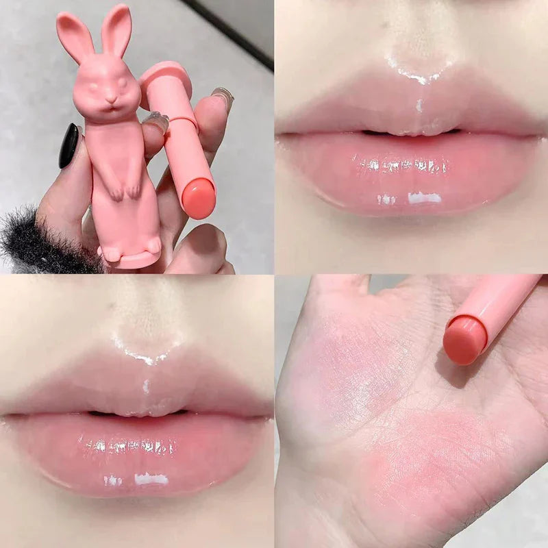 Lip Balm Cute Rabbit Moisturizing Lipstick  Color Changing Moisturizing and Anti Cracking Lipstick Four-Color Rabbit Cosmetics Lootquake LLC