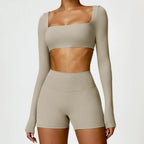 ElevateFit 2-Piece Yoga Ensemble: Comfort Meets Style THRIXINE