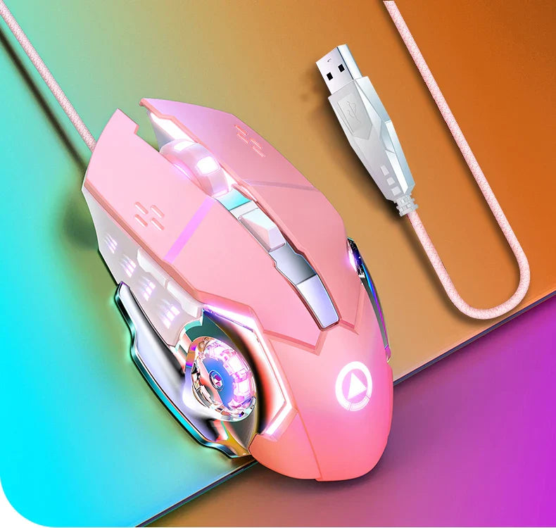 G15 Mechanical Gaming Mouse 7-Color Breathing Light Wired Laptop USB Desktop Office Computer Gaming Mouse Mute Lootquake LLC