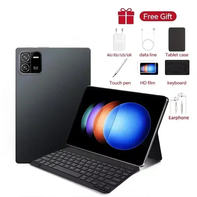 2024 Original HD4K Tablet PC Pad 6 Pro Android 13 12GB+512GB 10000mAh Snapdragon 888 Bluetooth WiFi Tab tablets 10 inch android Lootquake LLC