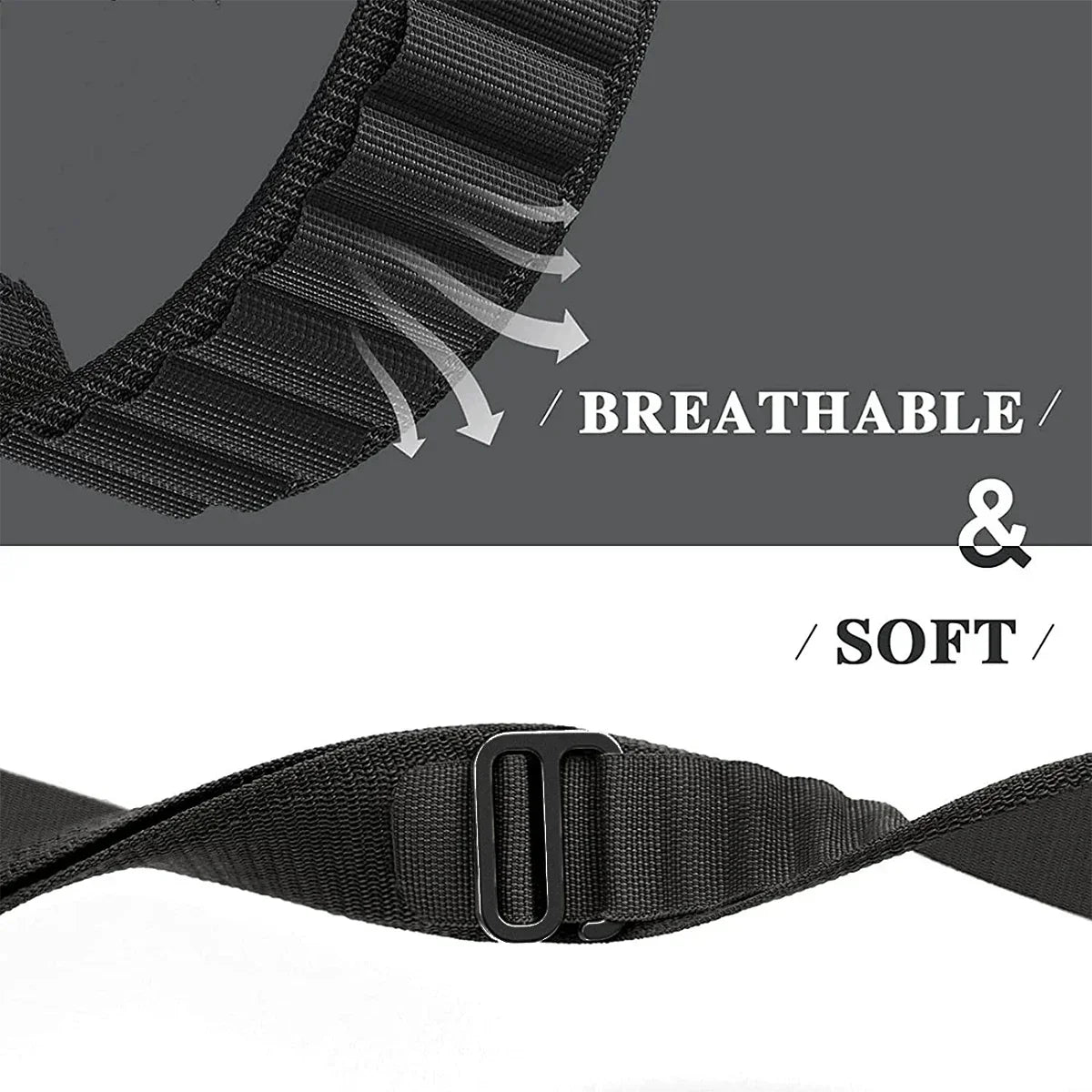 Polar Smartwatch Nylon Loop Band - Adjustable Watch Strap