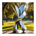Garden Art Design large sculpture stainless steel statue hand-shaped statue