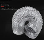 ∅150mm Double Layer Aluminum Foil Pipe Flexible Ventilation Duct for Kitchen Bathroom Extractor Dryer Fan Grow Tent 1.5m-6m