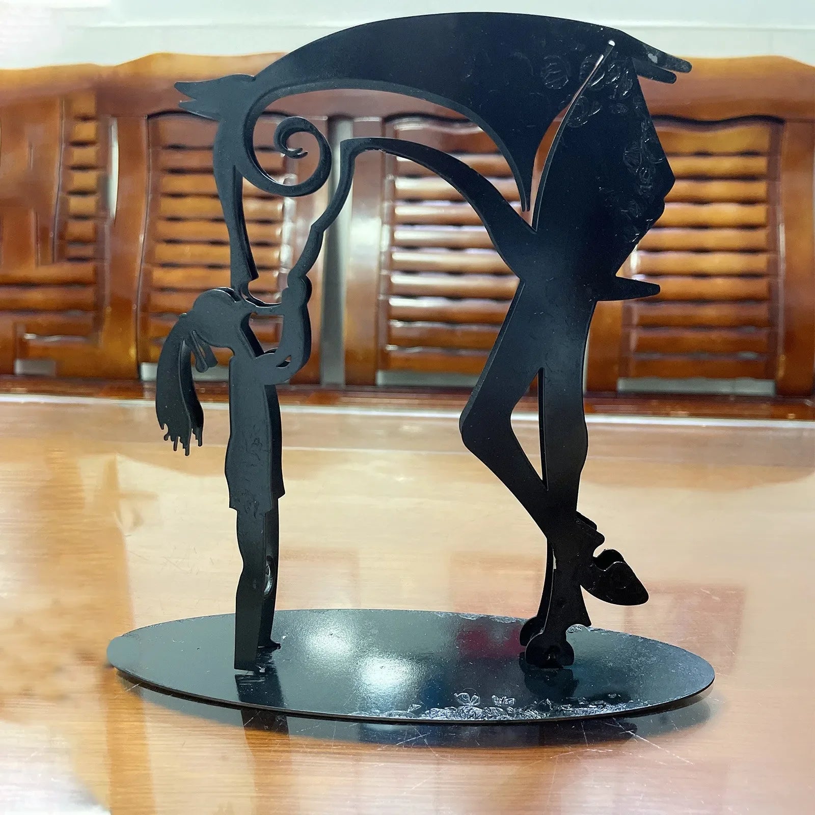 Kiss-Horse Sculpture Modern Statue Rustic Metal Art Men Gift Horse Decor Simple And Classic Design Ornaments Lootquake LLC