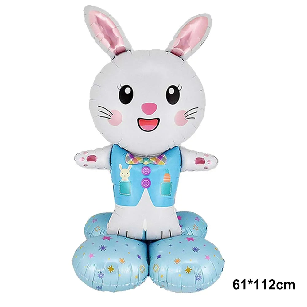 Easter Bunny Inflatables Balloon Decorations Standing Carrot Balloons Cute Carrot Rabbit Happy Easter Party Birthday Decorations Lootquake LLC