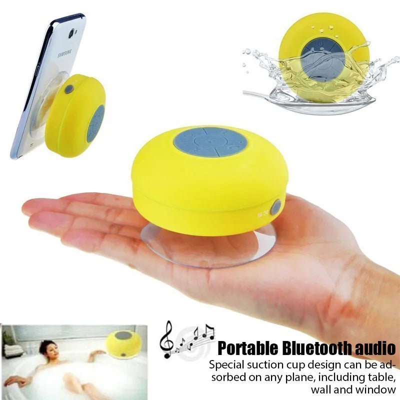 Wireless Bluetooth Speaker Audio Waterproof Easy-Access Control Buttons Music Player for Office Car Home Shower Lootquake LLC