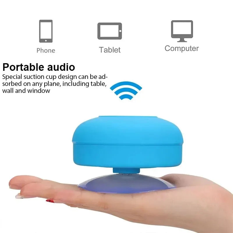 Wireless Bluetooth Waterproof Speaker With Suction Cup Sound For Car, Shower Sound Lootquake LLC