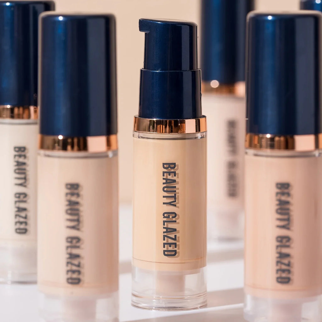 BEAUTY GLAZED 6 Color Liquid Foundation,Full Coverage, Long-Lasting, Waterproof, Natural Effect,Hydrating Lootquake LLC