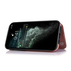 Wallet Stand Cover Flip Leather Case For iPhone 14 Pro Max 13 Pro Max 12 Pro Max 11 Pro Max Soft PU Leather Card Case With Kickstand Slim Double Magnetic Clasp Protective Cover Stevvex