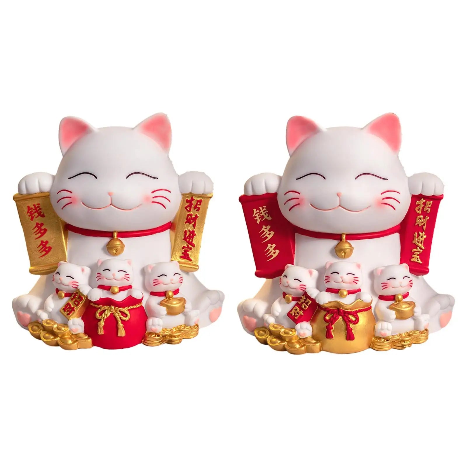 Maneki Neko Cat Piggy Bank Animal Statue Cat Figurine Piggy Bank for Chinese New Year Gift Home Decoration Easter Gifts Kids Lootquake LLC