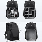 K&F Concept Outdoor Sports Camera Backpack 20L Waterproof Front HardShell Camera Bag For DSLR Camera/15.6" Laptop/Tripod Holder Lootquake LLC