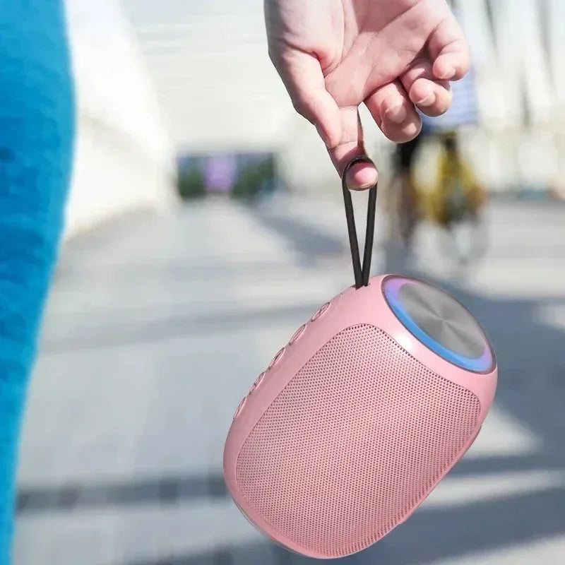 Speaker Bluetooth pink strong function portable Bluetooth speaker outdoor speaker waterproof 10W bass support TF card Lootquake LLC