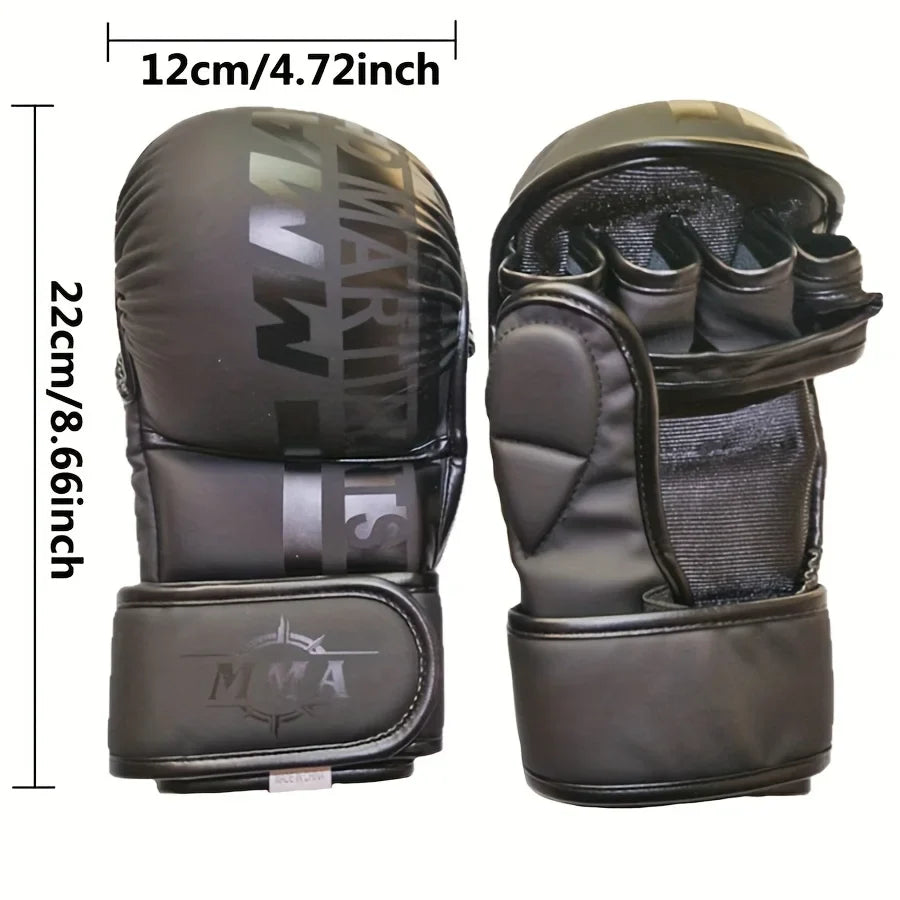 Durable Half-Finger MMA Boxing Gloves THRIXINE