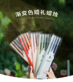30CM Taper Candle 4 Pack - Home Interior Long Burning Dripless and Smokeless Candles Unscented - Valentines Candles for Home Lootquake LLC