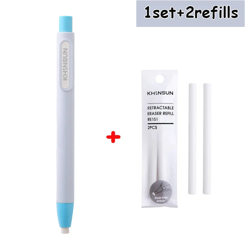 Retractable Pencil Eraser Pencil Rubber Eraser Correction Supplies Writing Correction School Stationery Office Supplies Lootquake LLC