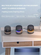 Portable Bluetooth 5.3 Breathing Lamp Speakers 3D Hi-Fi  Audio Subwoofer Outdoor Loudspeaker Music Surround Bass Box Speaker Lootquake LLC