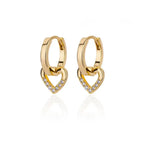 Circle Earrings For Women Vintage Punk Round Baroque Pearl Earrings Stainless Steel Circle Ear Clip Women Jewelry Gift Mujer