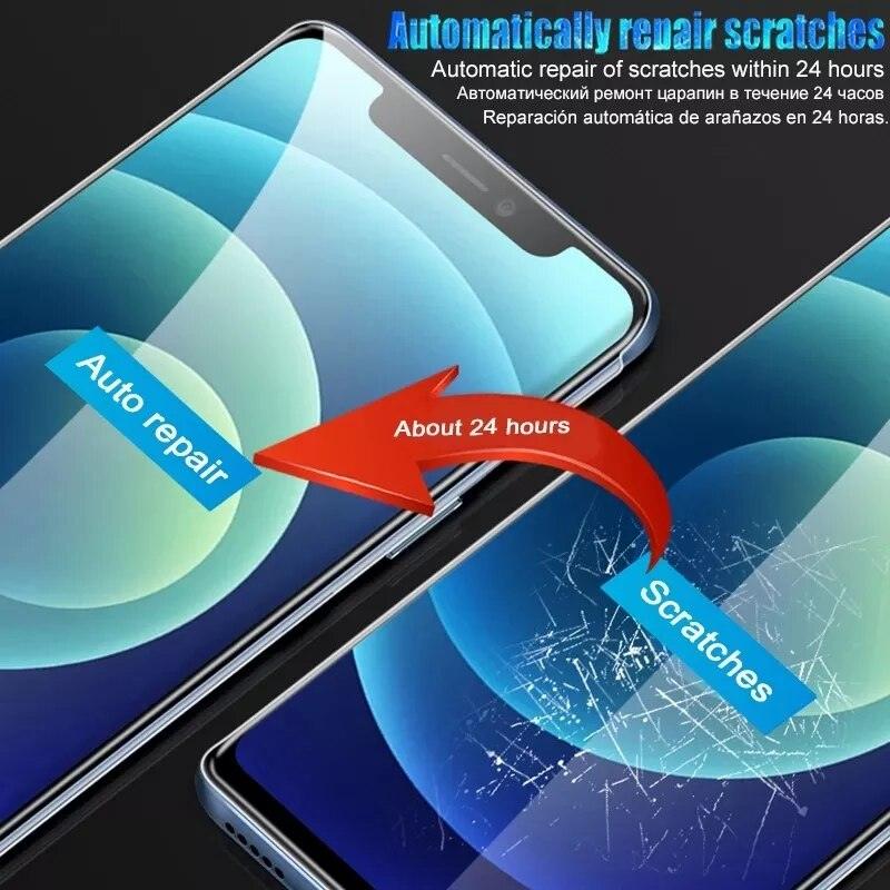4PCS for IPhone 12 11 13 Pro Max Full Cover Film Screen Protectors Protective Film for IPhone 14 Pro X XR XS MAX 7 Plus Easy Installation Bubble Free HD Clear Scratch Resistant Anti-Fingerprint Tempered Glass Film Stevvex