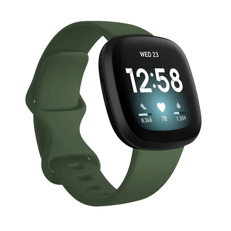 Fitbit Versa & Sense Silicone Band - Durable Stylish Straps - SJB-DIAMOND ELITES