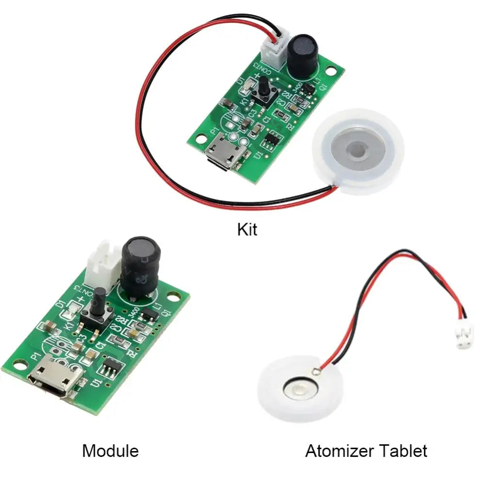 Humidifier Mist Maker and Driver Circuit Board DC 5V Fogger Atomization Film Atomizer Sheet Atomizing Ceramic Humidifier Module Lootquake LLC