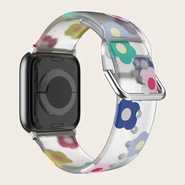 Apple Watch Silicone Strap - Colorful Floral Pattern Band BandsCo Straps