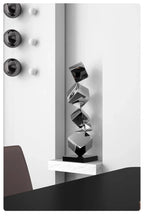 Stainless Steel Geometric Modeling Statues Modern Simple Luxury Living Room Entrance Hall Lobby Creative Sculptures Home Decor Lootquake LLC