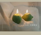 Decorative Fragrance Gift Lemon Candle DIY Fragrance Birthday Gift Imitation Fruit Candle