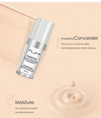 TLM TUM Liquid Foundation Cream Professional Full Coverage Face Concealer Waterproof Makeup Base Brighten Cover Dark Circles30ML Lootquake LLC