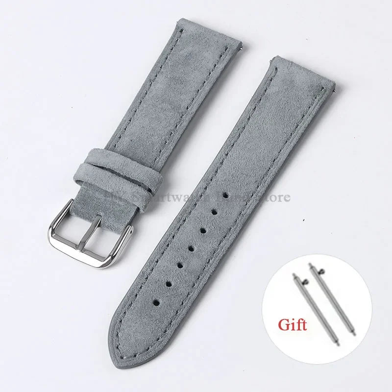 Polar Suede Leather Watch Strap For Polar Smartwatch - Handmade Quick Release